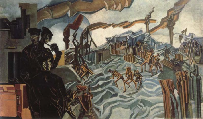 a battery shelled, wyndham lewis